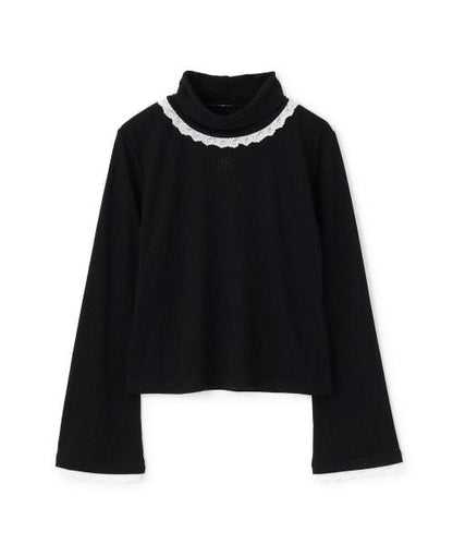 蕾絲袖內搭上衣【韓國時尚】