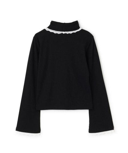 蕾絲袖內搭上衣【韓國時尚】