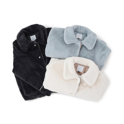 【130cm可選】仿皮草飛行夾克