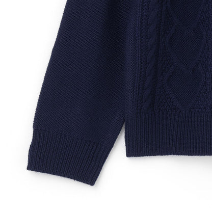 麻花編織針織開衫【可水洗】