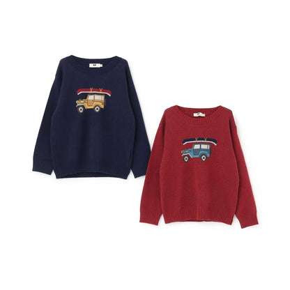 汽車圖案毛衣