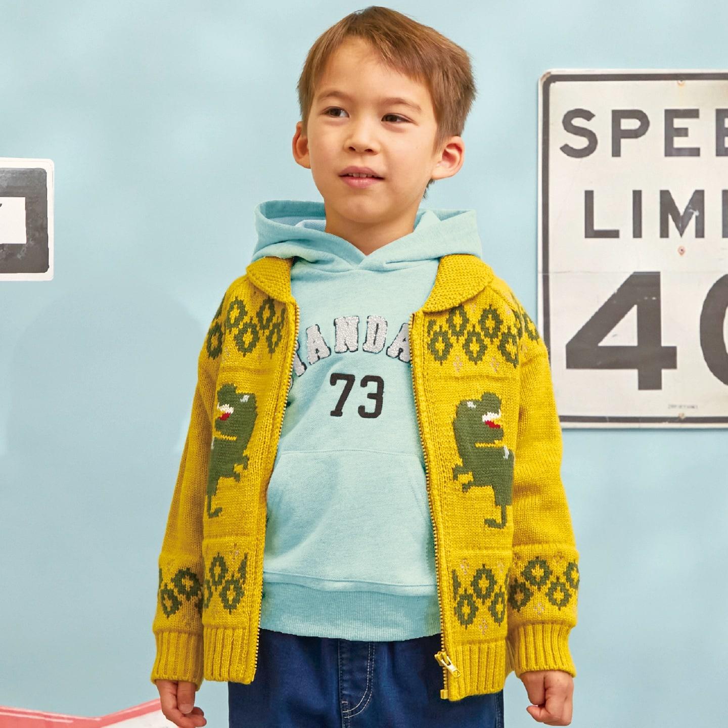 恐龍圖案考欽毛衣