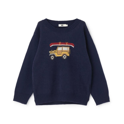 汽車圖案毛衣