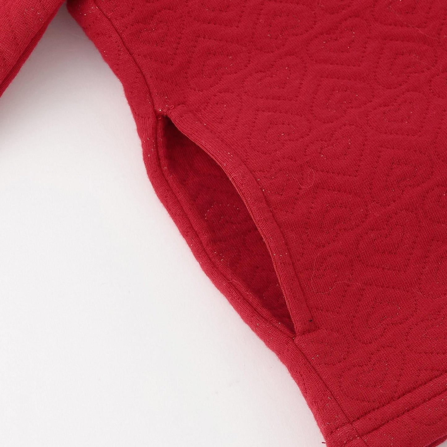 愛心亮片提花拉鍊開衫