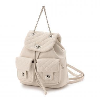 菱格紋迷你雙肩包