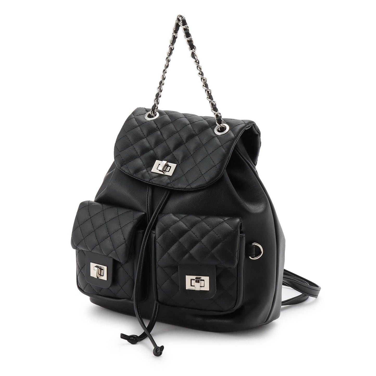 菱格紋迷你雙肩包