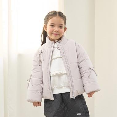 帶蝴蝶結羽絨夾克