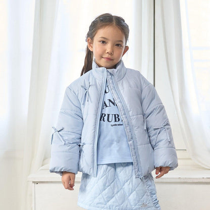 帶蝴蝶結羽絨夾克