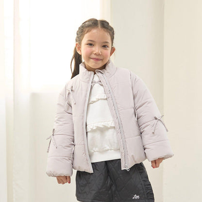 帶蝴蝶結羽絨夾克