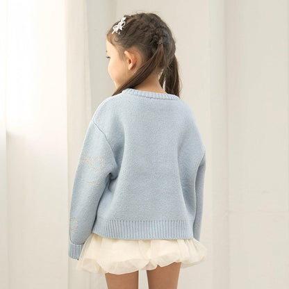 短款亮絲蝴蝶結毛衣