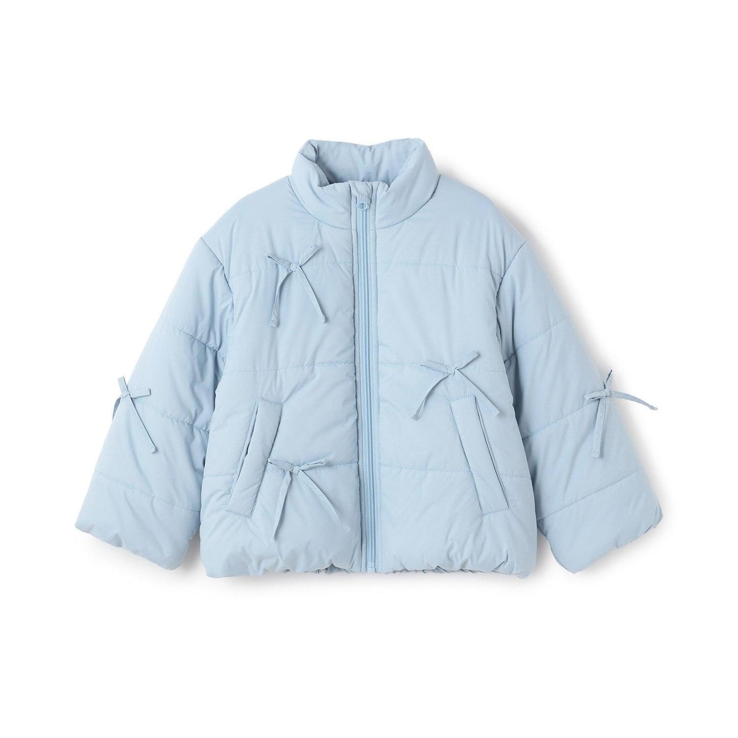 帶蝴蝶結羽絨夾克