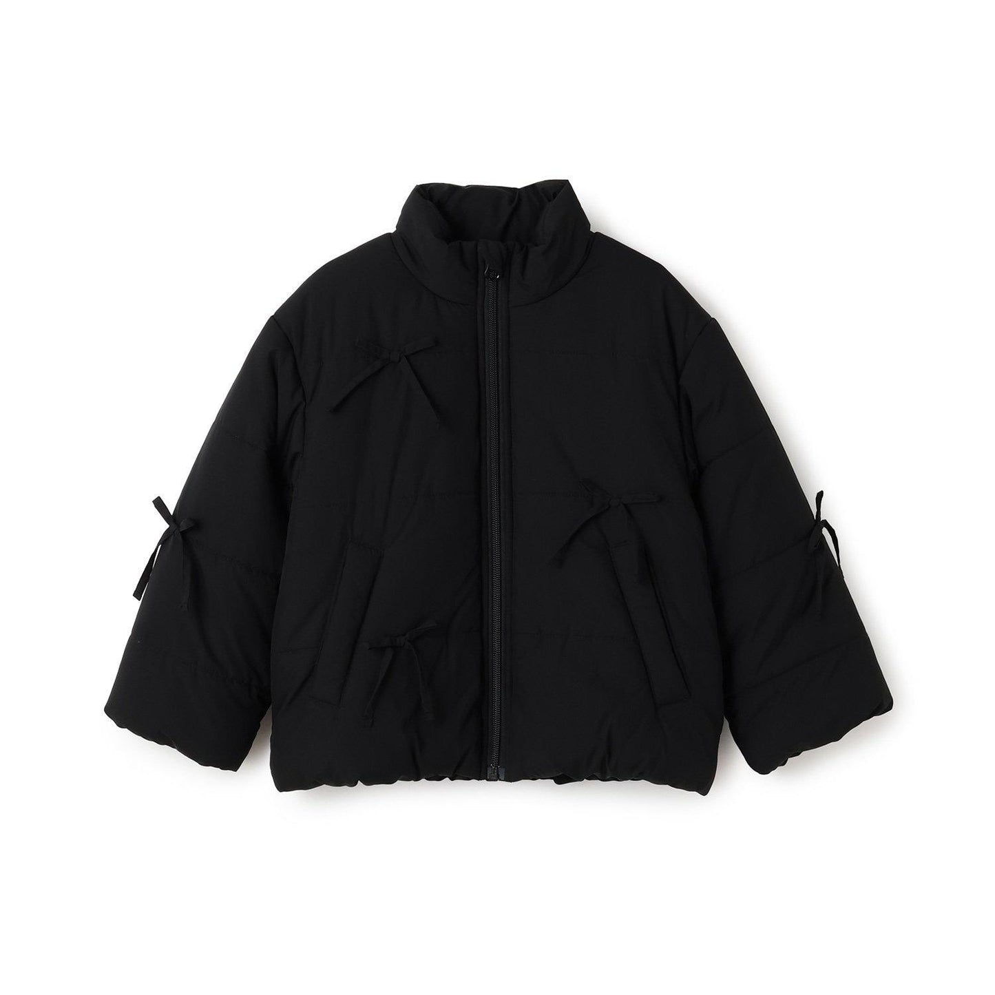 帶蝴蝶結羽絨夾克