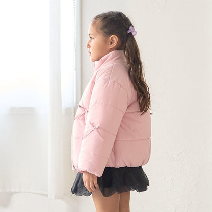 帶蝴蝶結羽絨夾克