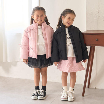 帶蝴蝶結羽絨夾克