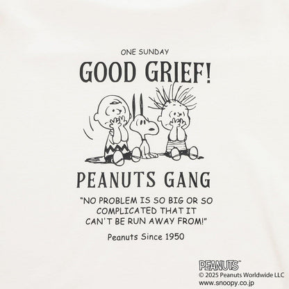 【130cm可選】【《PEANUTS》】字母針織開衫×長袖T恤套裝