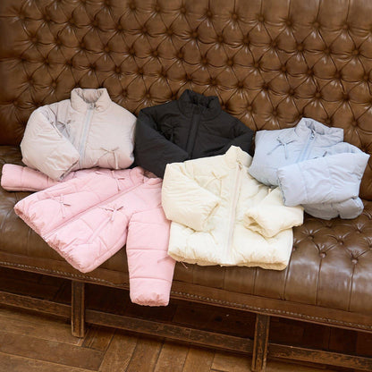 帶蝴蝶結羽絨夾克