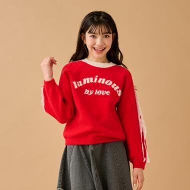 蕾絲標誌針織衫