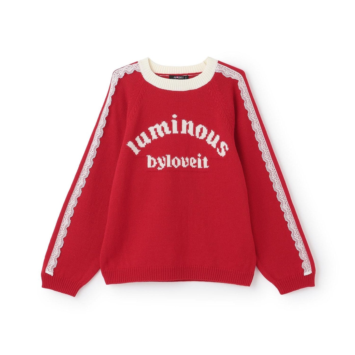 蕾絲標誌針織衫