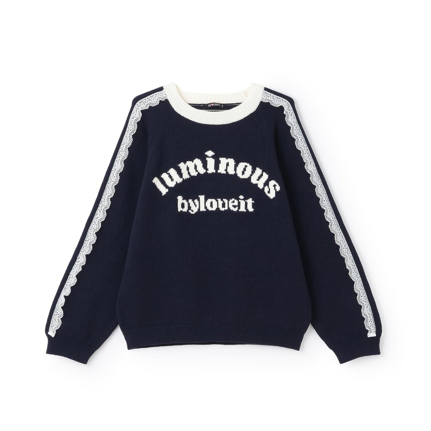 蕾絲標誌針織衫