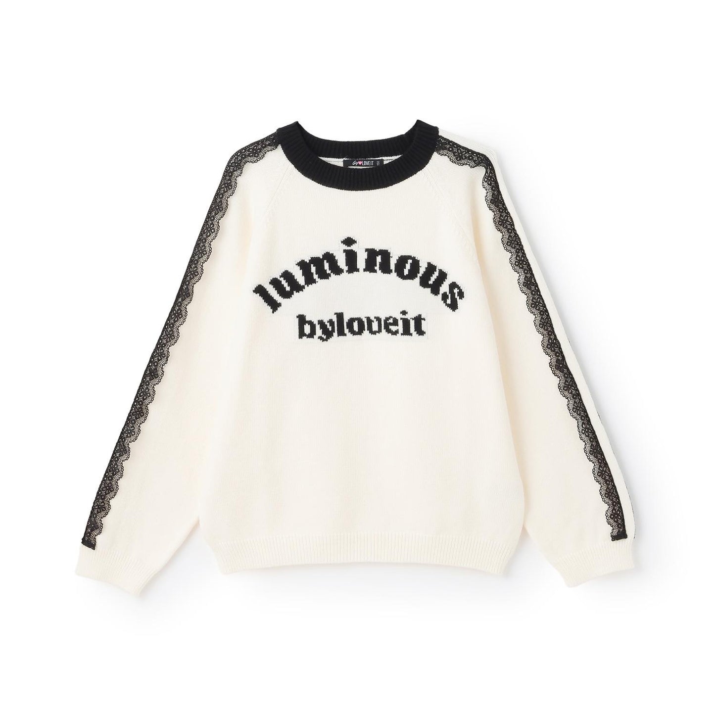 蕾絲標誌針織衫