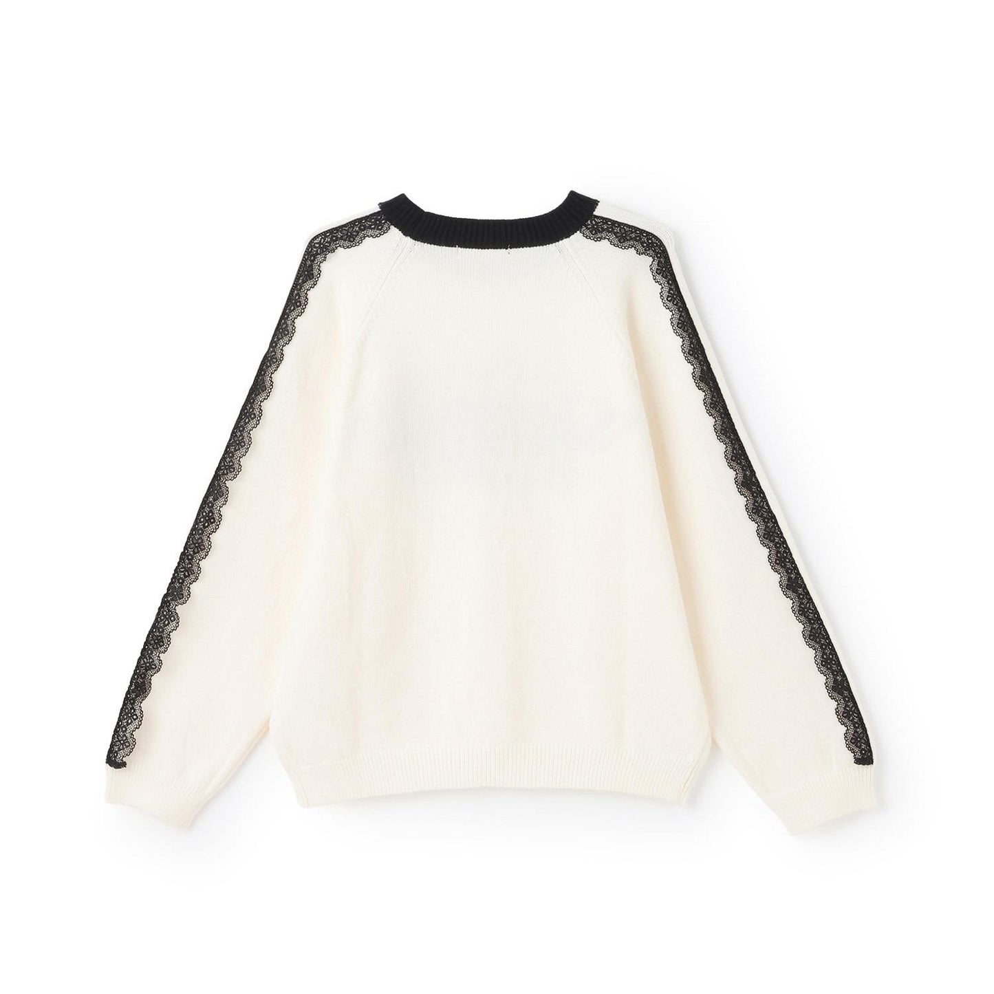 蕾絲標誌針織衫