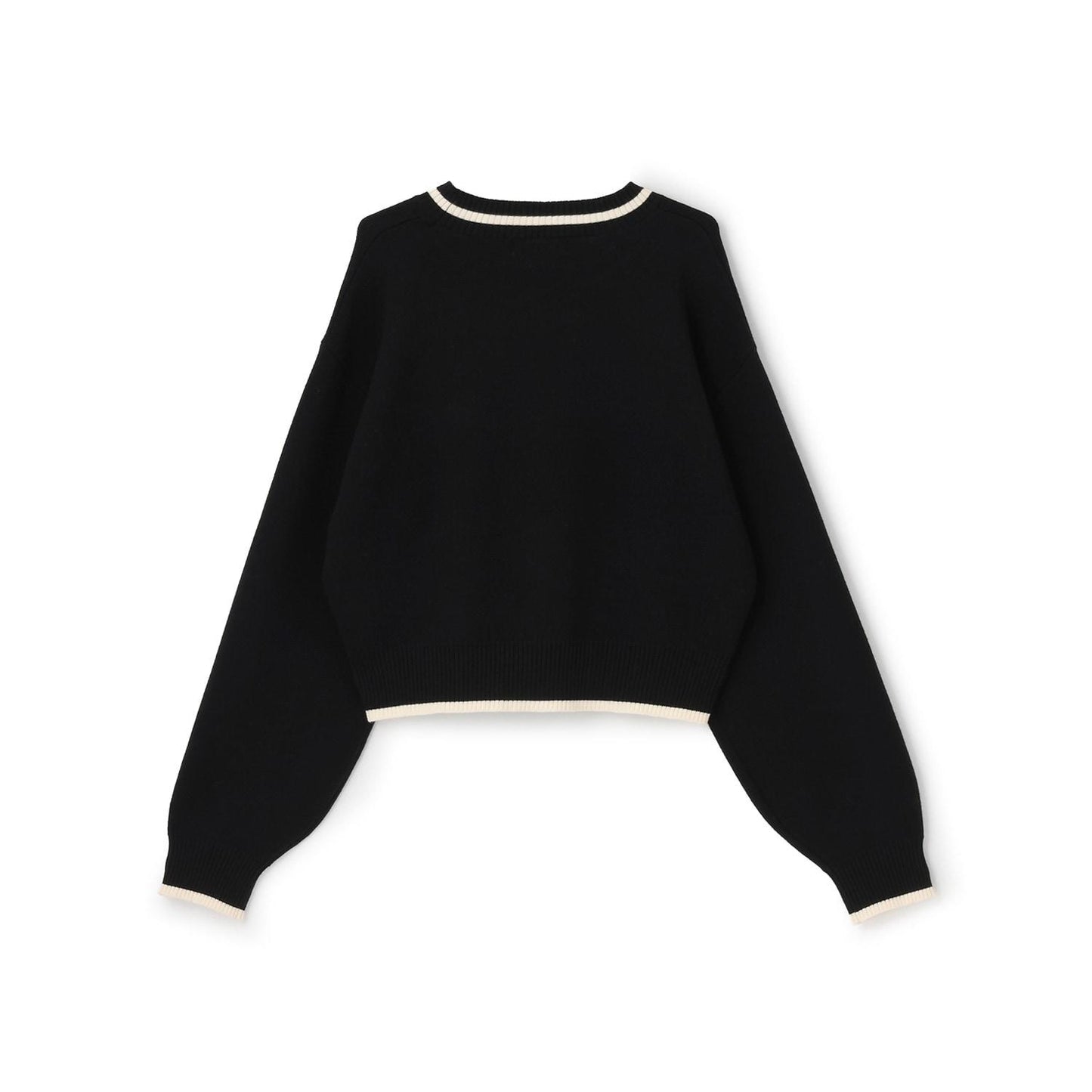 logo提花彈力針織衫