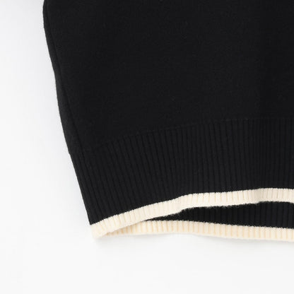 logo提花彈力針織衫