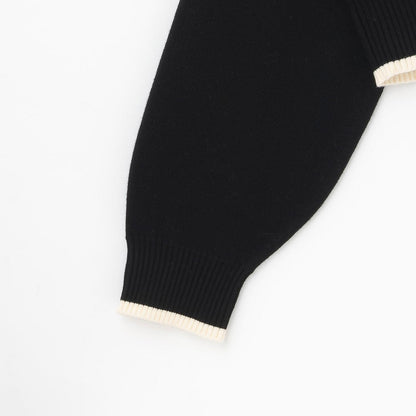 logo提花彈力針織衫