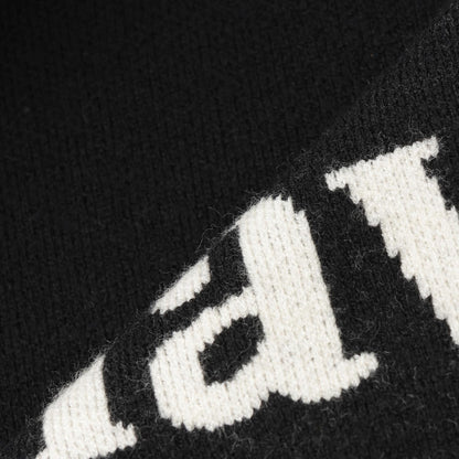 logo提花彈力針織衫