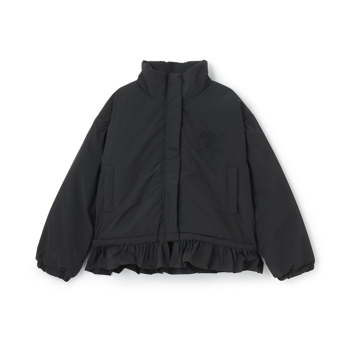 下襬荷葉邊加棉短外套