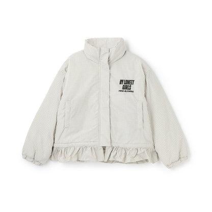 下襬荷葉邊加棉短外套