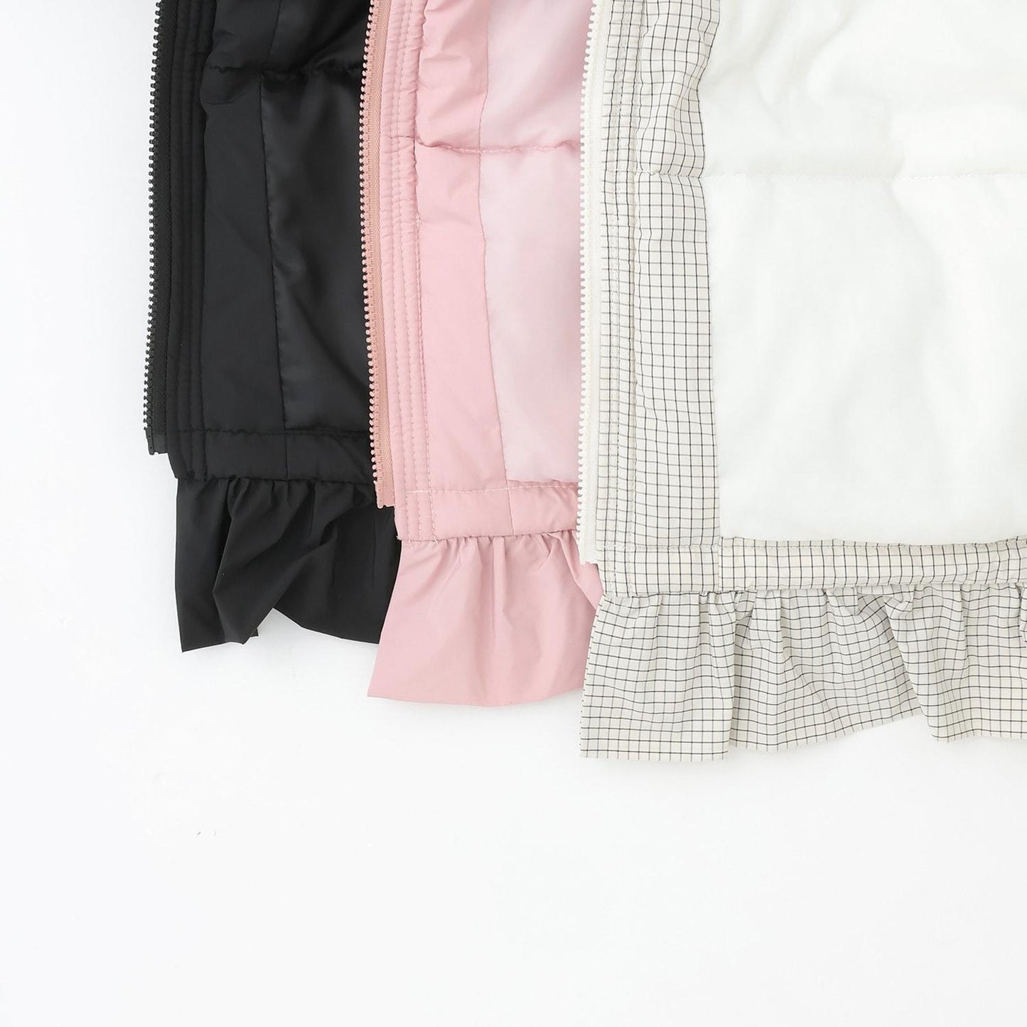 下襬荷葉邊加棉短外套