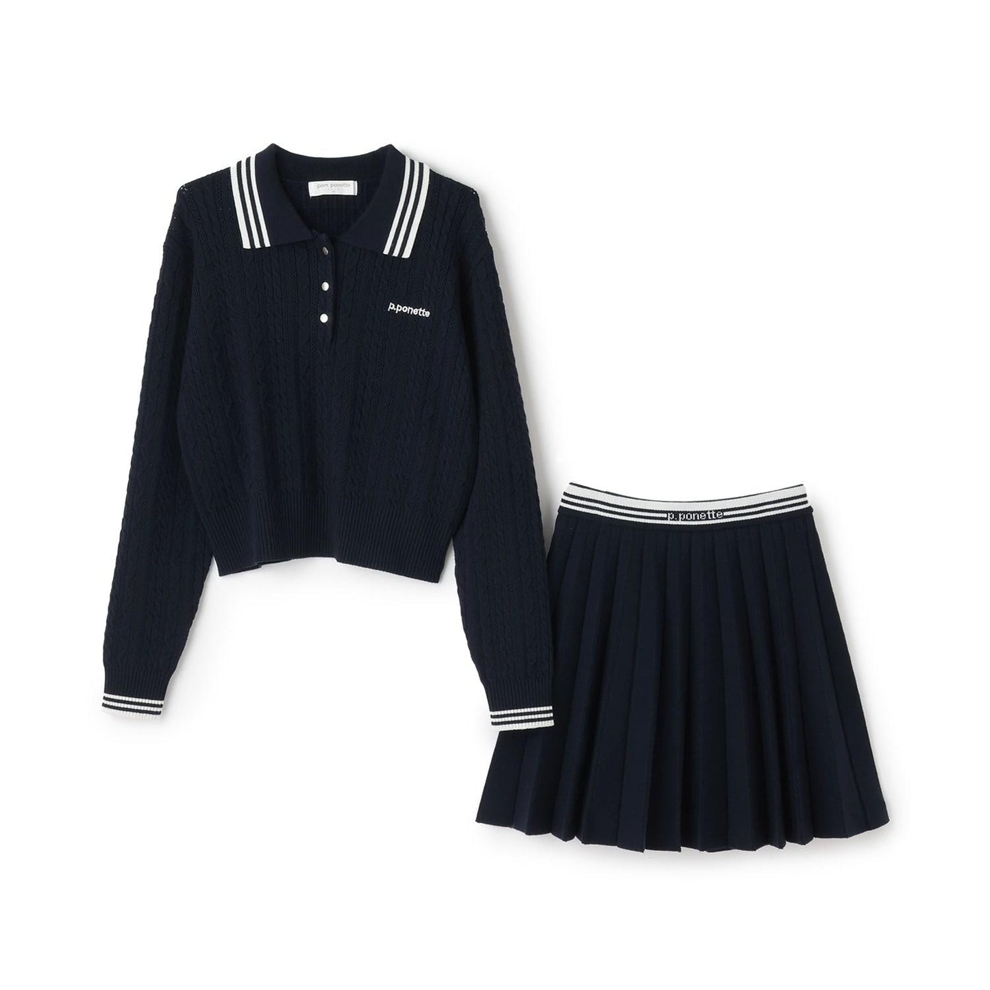 【130cm有】針織套裝