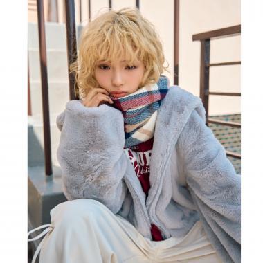 格紋圍巾
