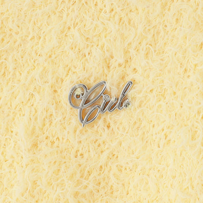 圈圈紗針織拼接長款上衣