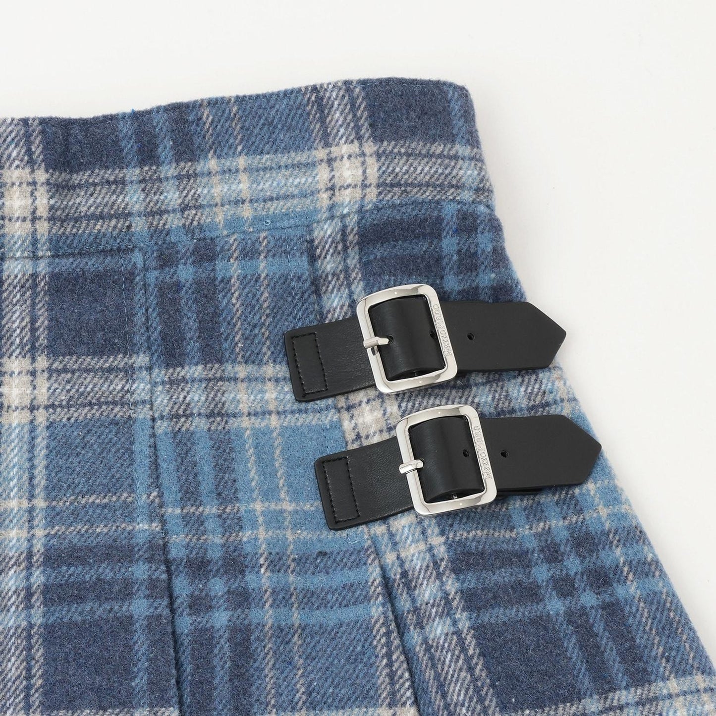 格紋假兩件百褶裙（附打底褲）