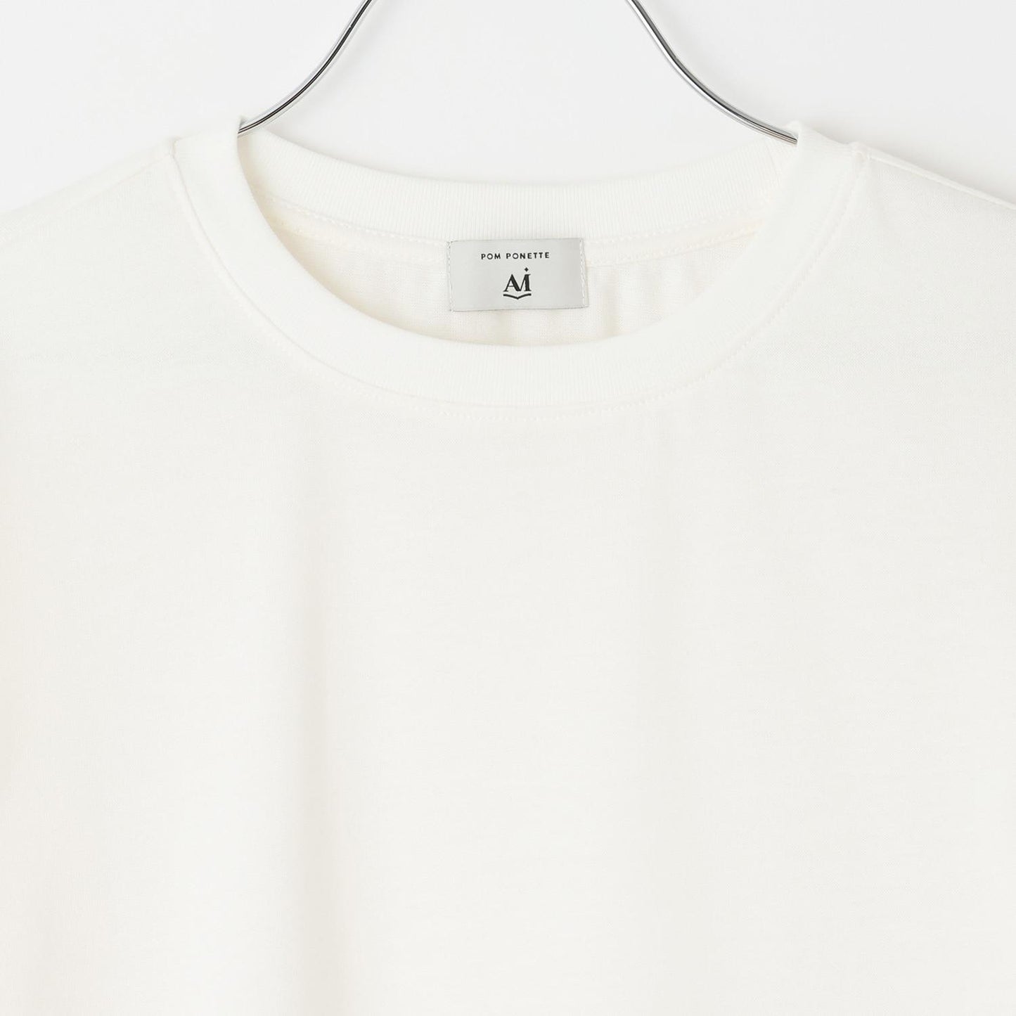 V領貓咪絨毛針織衫×T恤套裝