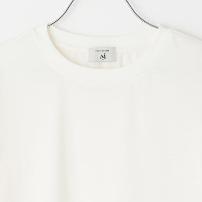 V領貓咪絨毛針織衫×T恤套裝