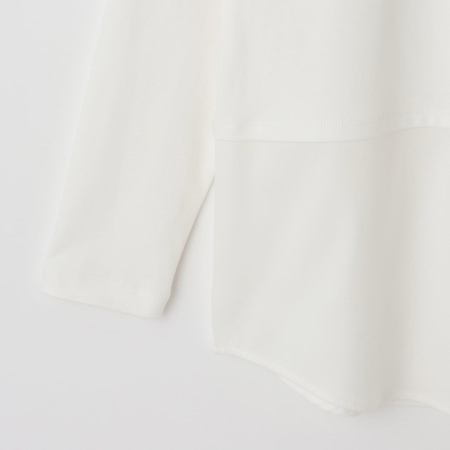 圈圈紗針織拼接長款上衣