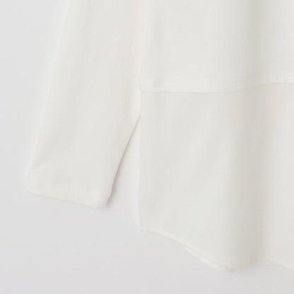 圈圈紗針織拼接長款上衣