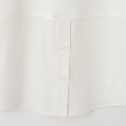 圈圈紗針織拼接長款上衣