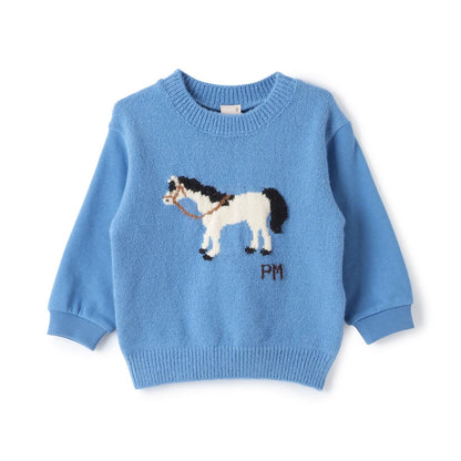 針織圖案拼接衛衣