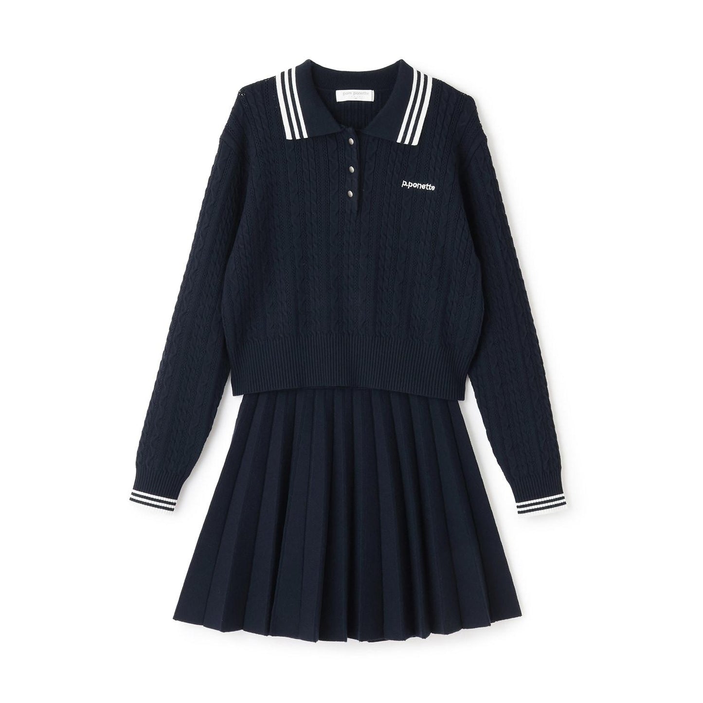 【130cm有】針織套裝