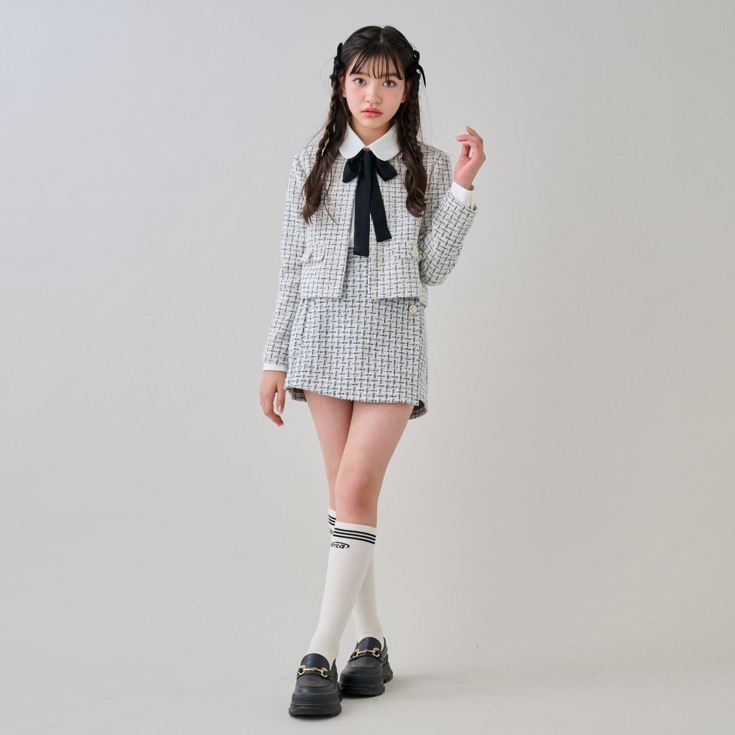 【畢業服】亮片花呢套裝