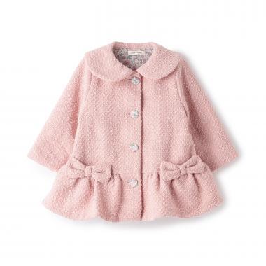 Liberty鈕釦荷葉邊大衣