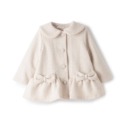 Liberty鈕釦荷葉邊大衣