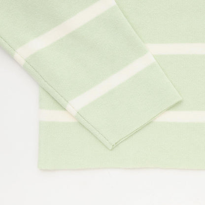 【AMI】條紋羊毛標誌針織衫