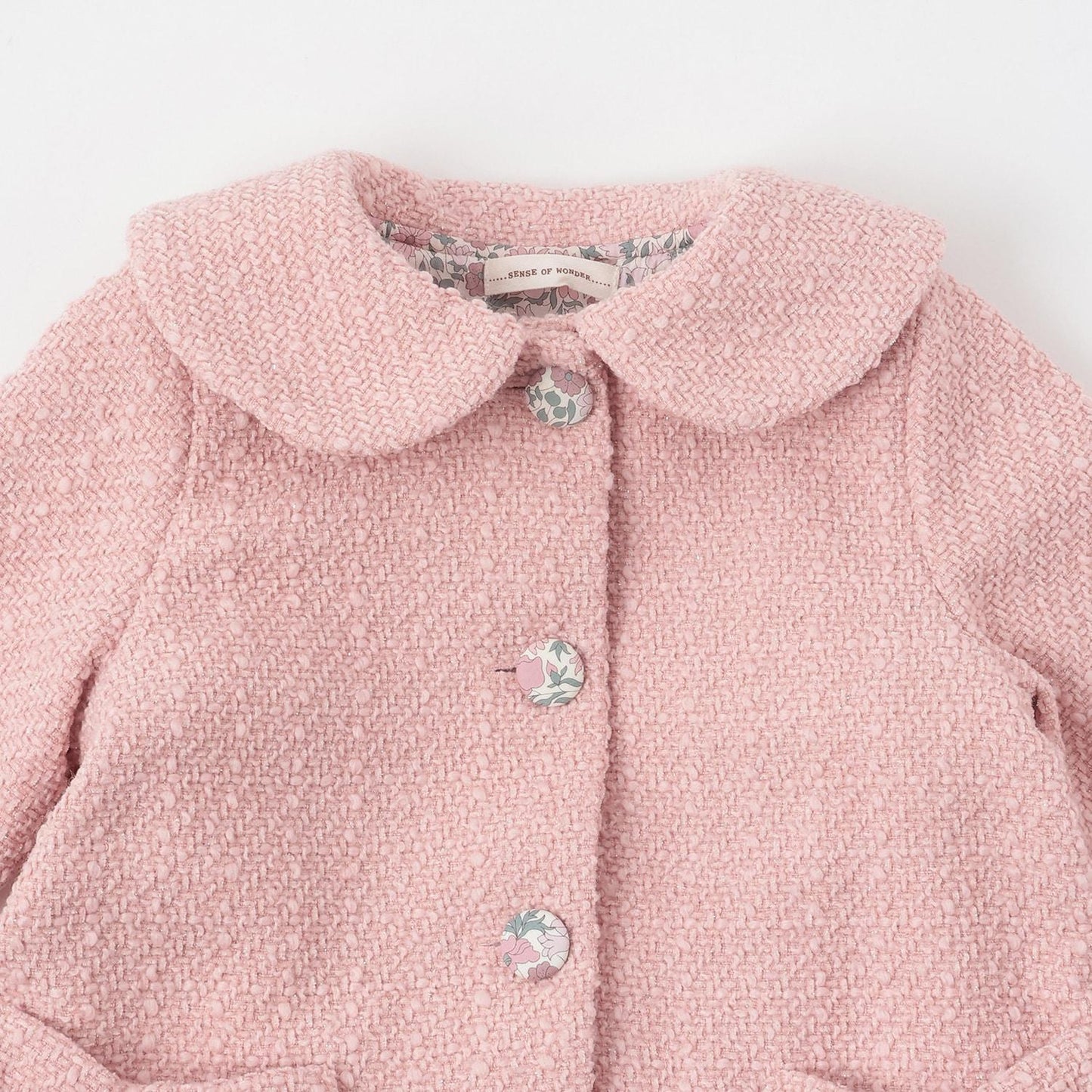 Liberty鈕釦荷葉邊大衣