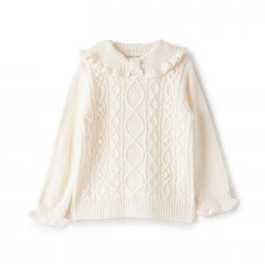 GIRL'S麻花針織毛衣