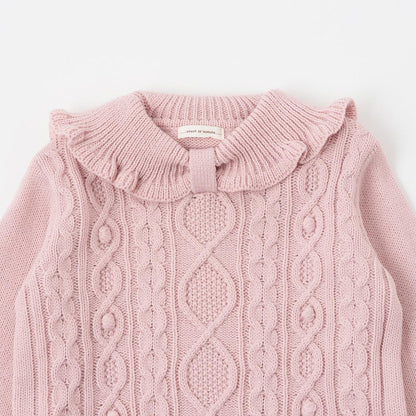 GIRL'S麻花針織毛衣